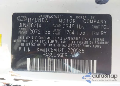 2015 Hyundai Veloster Flex из США, поврежденный, VIN KMHTC6AD2FU220536